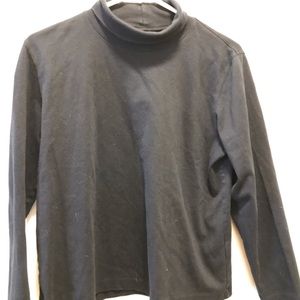 lands end black turtleneck medium petite